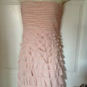 Juniors strapless body conscious dress